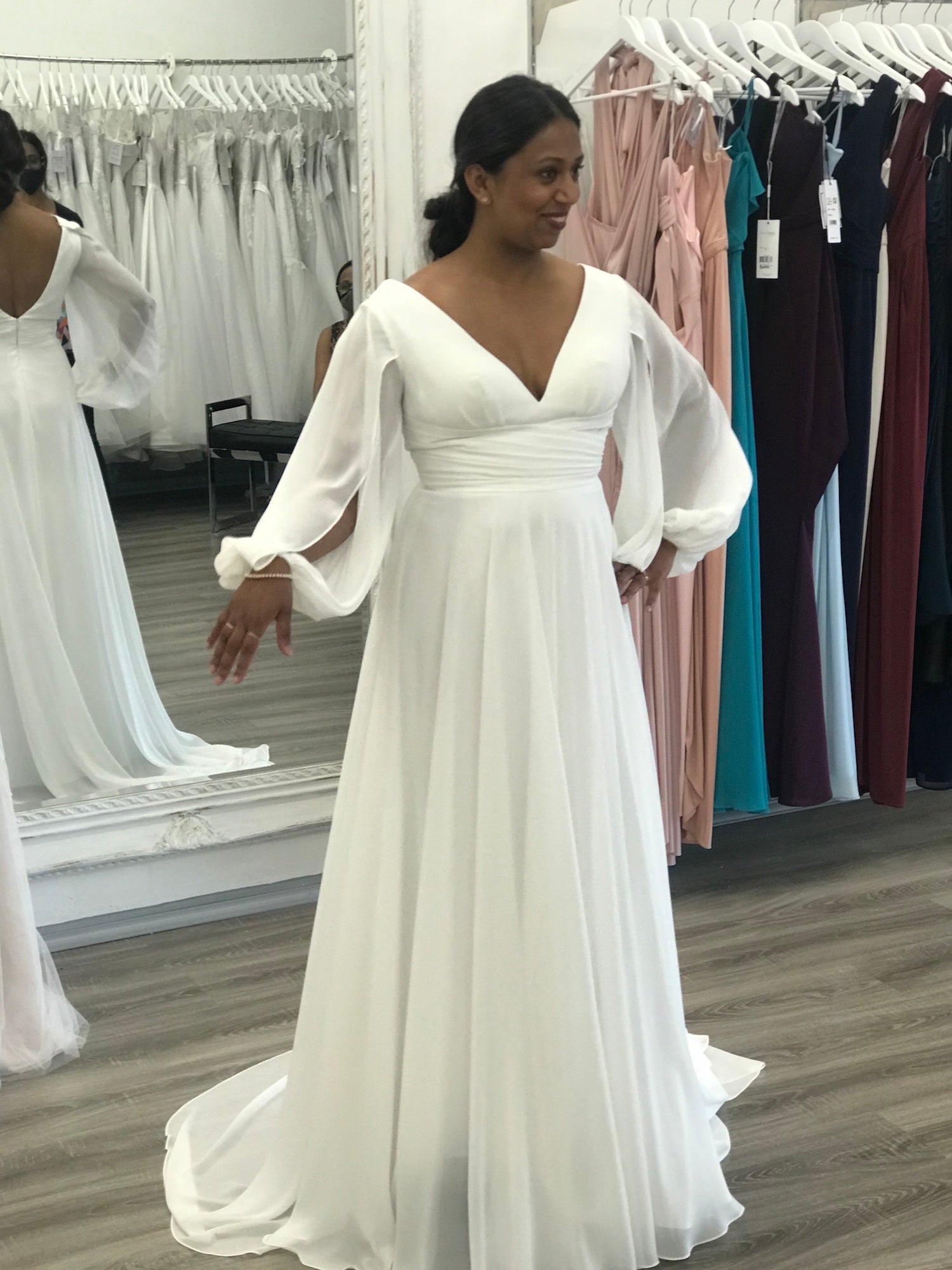 Empire style wedding dress best sale